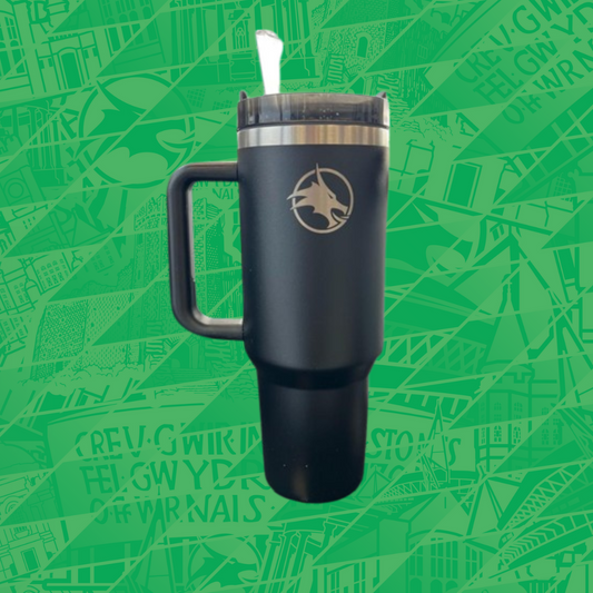 Cardiff Dragons Insulated Drinks Tumbler (now with flip straw)